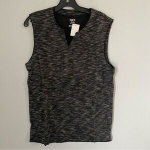 Bar III Men’s Sleeveless Slit V Neck Tee size S